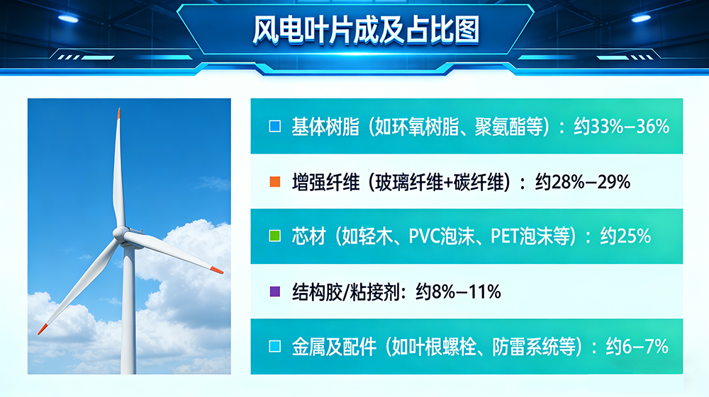 风电叶片成分及占比图.png